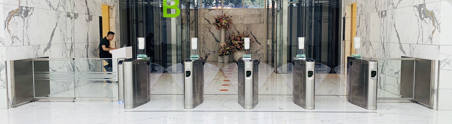 Flap Barriers Installation at HTC Headquarter
